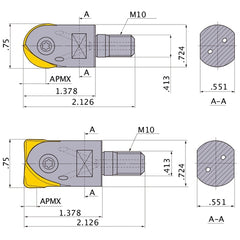 SRFHU12AM1035 MILLING INSERT