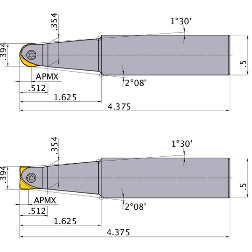 SRFU06S08M INDEXABLE ENDMILL