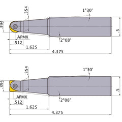 SRFU06S08M INDEXABLE ENDMILL