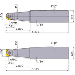 SRFU08S10L INDEXABLE ENDMILL