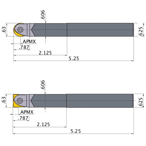 SRFU10S10MW INDEXABLE ENDMILL