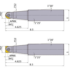 SRFU12S16L INDEXABLE ENDMILL