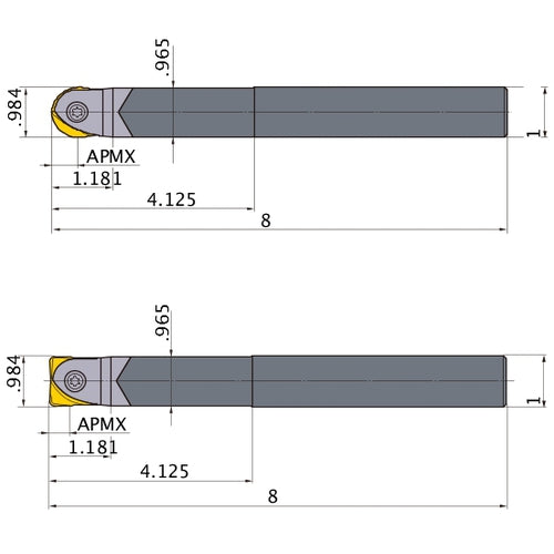 SRFU16S16MW INDEXABLE ENDMILL