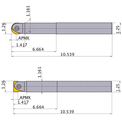 SRFU20S20L INDEXABLE ENDMILL