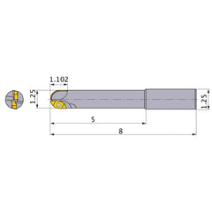 SRM220SAL2 INDEXABLE ENDMILL
