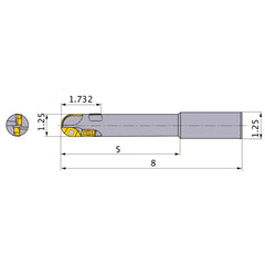 SRM220SAL4 INDEXABLE ENDMILL