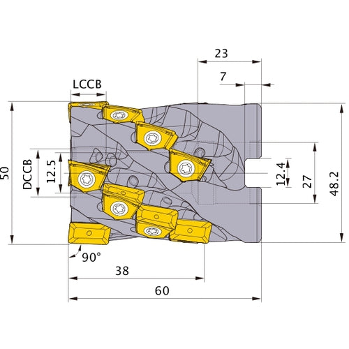 ‎VFX5-050X04A038R FACE MILL