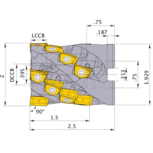 VFX5UR0204AA15 FACE MILL