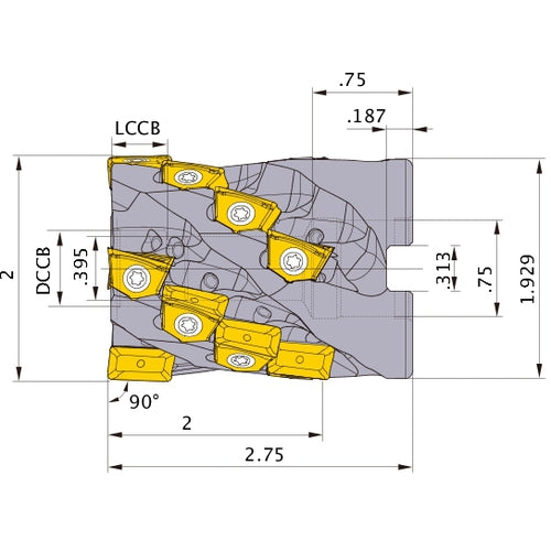 VFX5UR0204AA20 FACE MILL