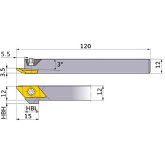 ‎BTAHL1212-50 TURNING HOLDER