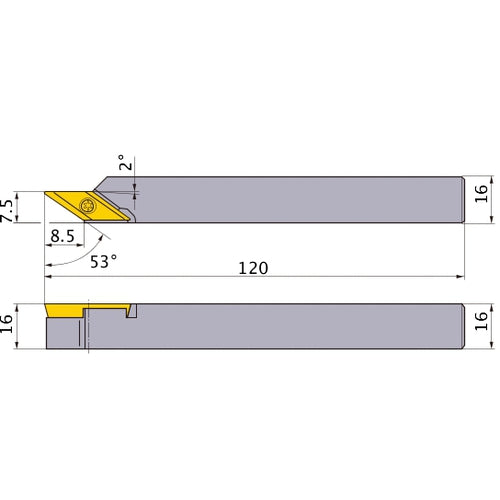 ‎BTVHR1616-75 TURNING HOLDER