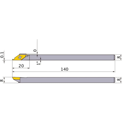 CSVHL0808 TURNING HOLDER