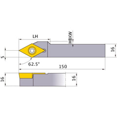 SDNCL1616M11-SM TURNING HOLDER