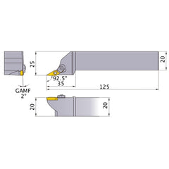 SXZCL2020K15 TURNING HOLDER