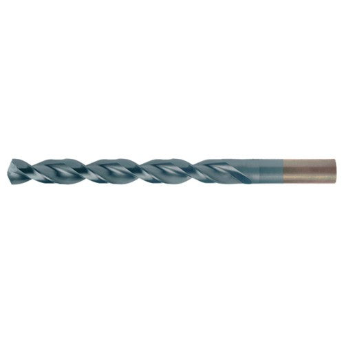 1/16 RHS / RHC HSS-CO 8% (M42) 135 Degree Split Point Q-Cobalt Wide Land Parabolic Jobber Drill - TiCN - Exact Industrial Supply