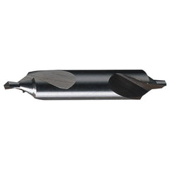‎#14 × 2-1/8″ OAL 60 Degree HSS Plain Center Drill Bright - Exact Industrial Supply