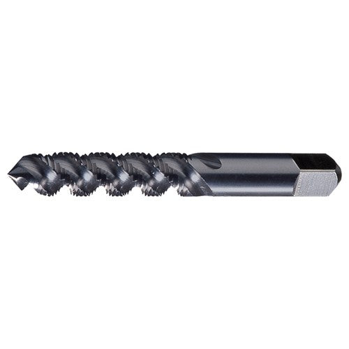 M6x1.0 3 Flute D5 Plug HSS High Helix Spiral Flute Tap- TiCN - Exact Industrial Supply