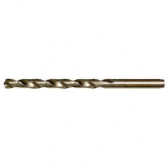 #41 RHS / RHC HSS-CO 8% (M42) 135 Degree Split Point Cobalt Heavy Duty Jobber Length Drill - Straw / Gold Oxide - Americas Industrial Supply