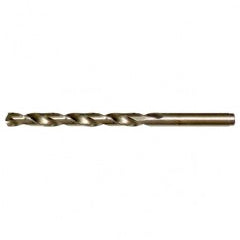 #16 RHS / RHC HSS-CO 8% (M42) 135 Degree Split Point Cobalt Heavy Duty Jobber Length Drill - Straw / Gold Oxide - Americas Industrial Supply