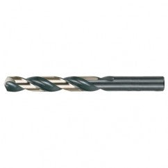 #33 RHS / RHC HSS 135 Degree Split Point Heavy Duty Jobber Length Drill - Black & Gold - Americas Industrial Supply