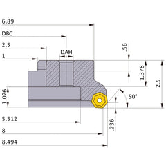 AHX640WR0828M FACE MILL