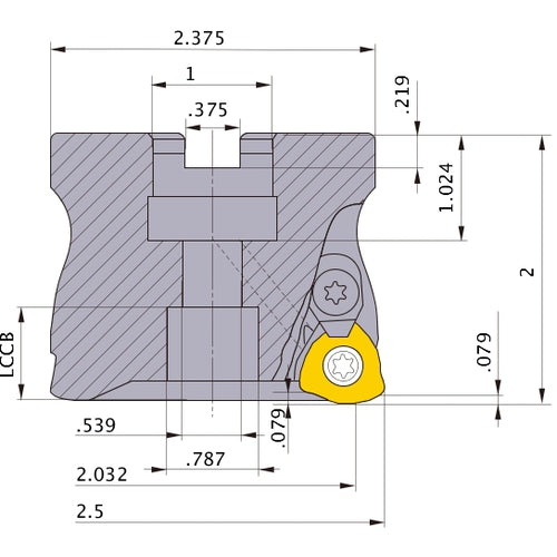 AJXU14R2504C FACE MILL