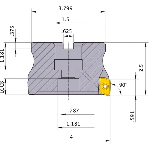 APX4000UR0408EB FACE MILL