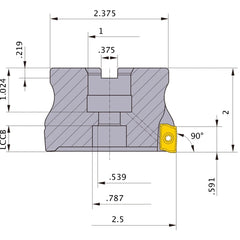 APX4000UR2505CA FACE MILL