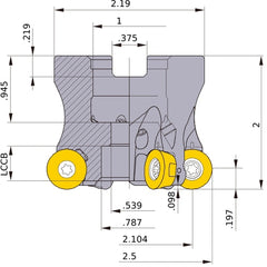 ARP5UPR2508CA FACE MILL