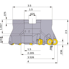 ARP6UPR0409EA FACE MILL