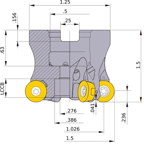 ARP6UPR1504SA FACE MILL