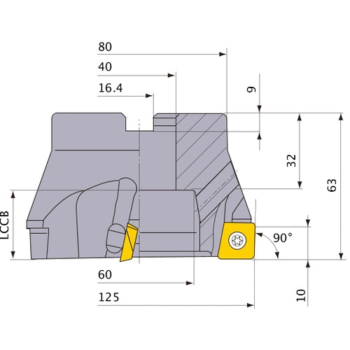 ‎ASX400-125B06R MILL