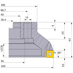‎ASX400-160C08R MILL