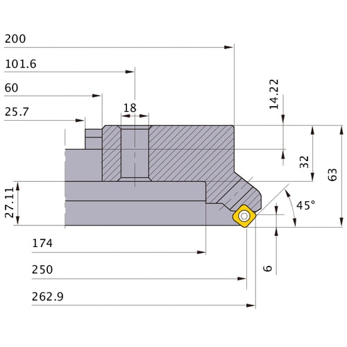 ‎ASX445-250C24R MILL