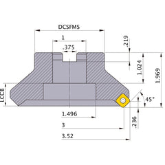 ASX445R0304C FACE MILL