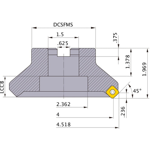 ASX445R0405E FACE MILL