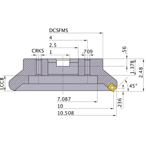ASX445R1024M FACE MILL
