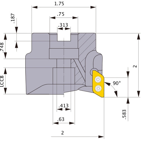 AXD4000UR0204B FACE MILL