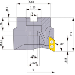 AXD4000UR0305DB FACE MILL