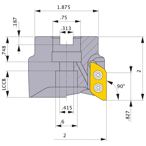 AXD7000UR0203A FACE MILL