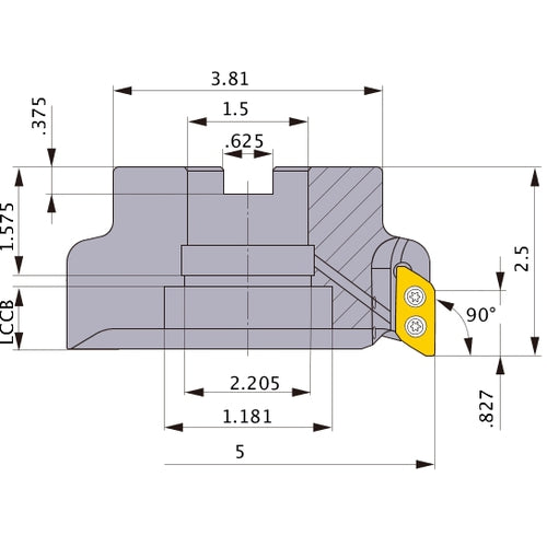 AXD7000UR0506EA FACE MILL