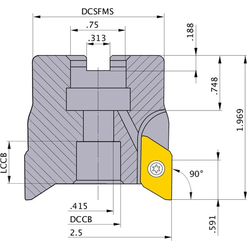 BXD4000R2504 FACE MILL