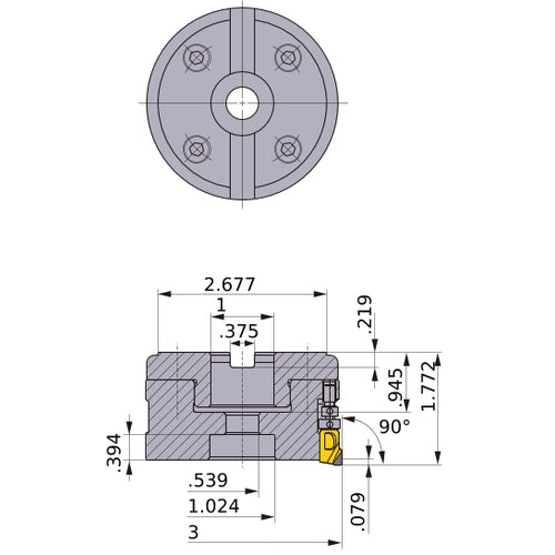 FMAXUR0314C FACE MILL