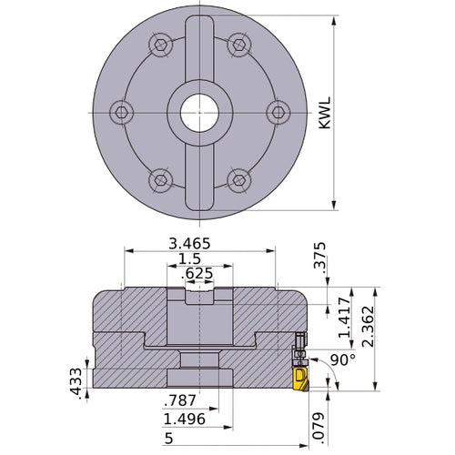 FMAXUR0516E FACE MILL