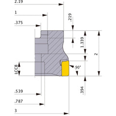 VOX400UR0308C FACE MILL