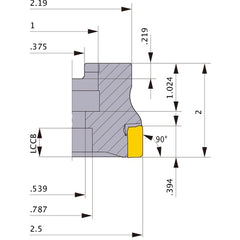 VOX400UR2508C FACE MILL