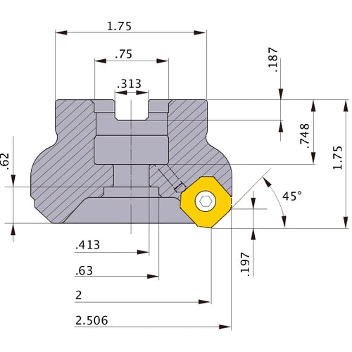 WSX445UR0203AA FACE MILL