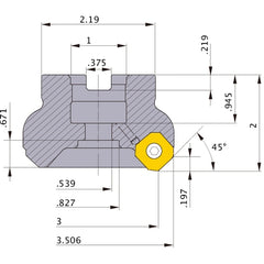 WSX445UR0308CA FACE MILL