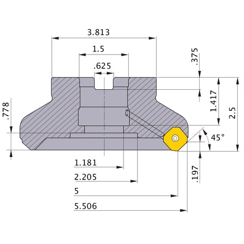 WSX445UR0506EA FACE MILL