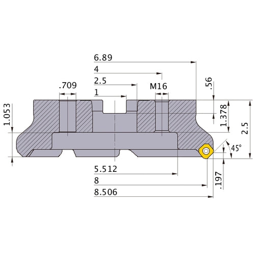 WSX445UR0812MN FACE MILL